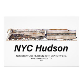 Foto NYC Dreyfuss Hudson Steam Locomotive. Profile