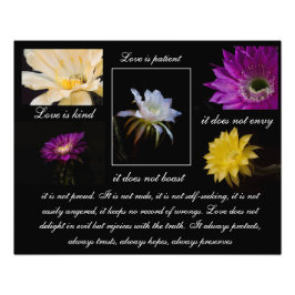 Foto O amor é paciente, o amor é gentil estilo de flor