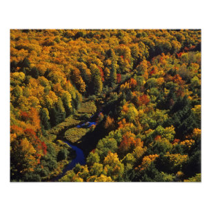 Foto O Big Carp River no outono em Porcupine