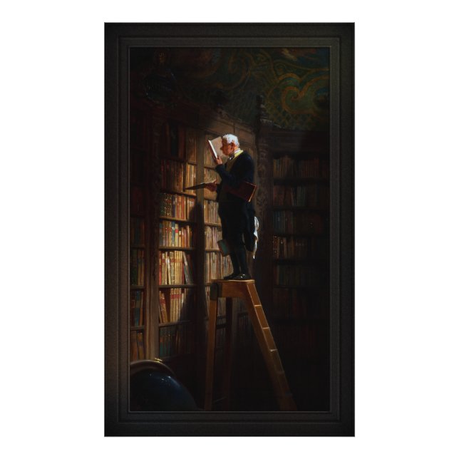 Foto O Bookworm de Carl Spitzweg (Frente)