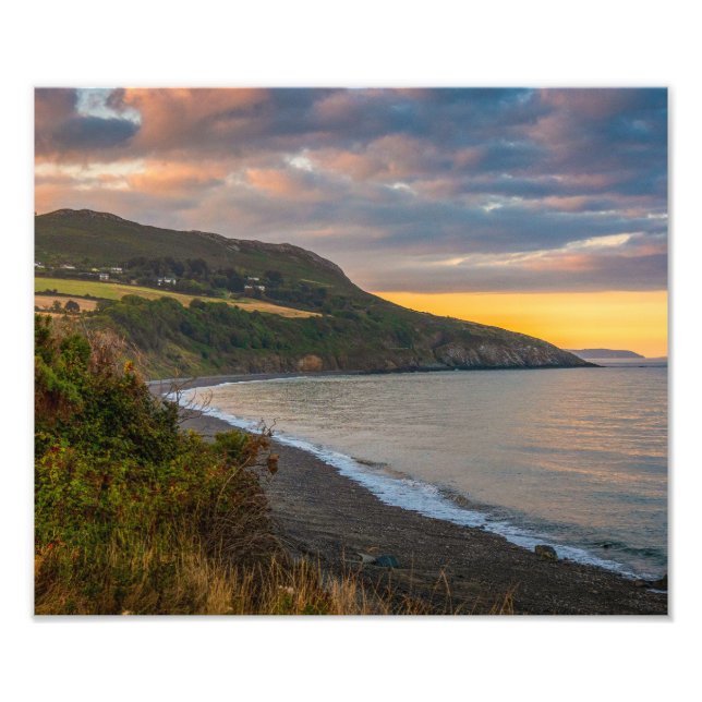 Foto O Brilho Noturno da Costa de Greystones (Frente)
