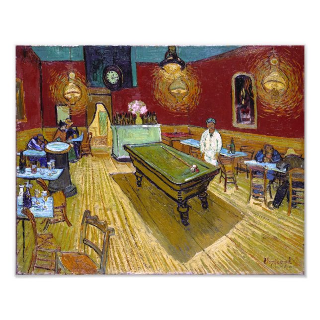 Foto O Café da Noite | Van Gogh | (Frente)