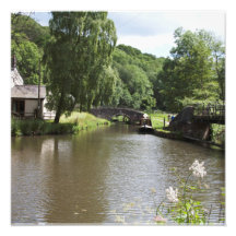 O Canal de Caldon Consall Staffordshire