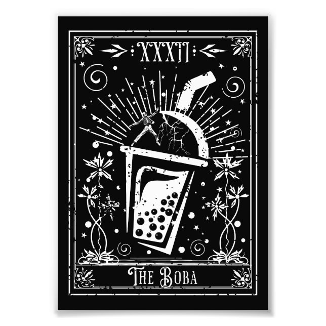 Foto O Cartão de Tarot de Chá Boba (Frente)