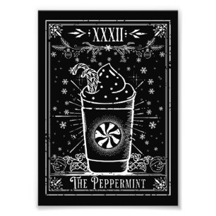 Foto O Cartão de Tarot do Peppermint Latte