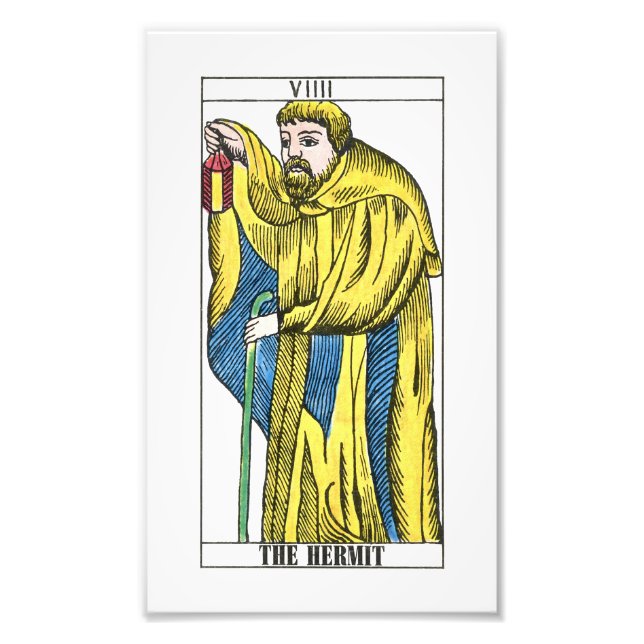 Foto O Cartão Hermit Tarot (Frente)