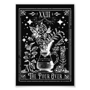 Foto O Cartão Tarot de Café Pour Over