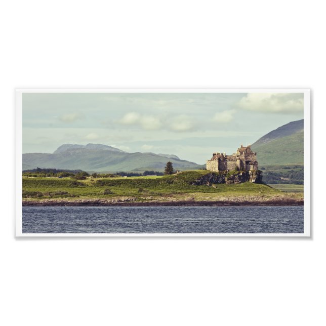 Foto O Castelo Duart e a Ilha de Mull Panorama (Frente)
