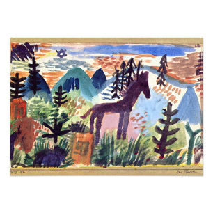 Foto O Cavalo, trabalho de arte por Paul Klee