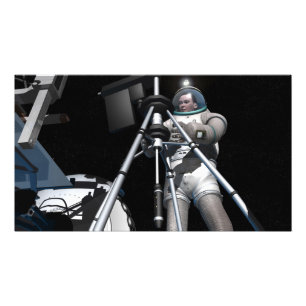 Foto O conceito do artista da exploração do espaço