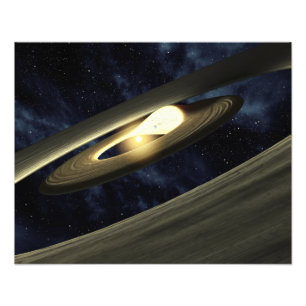 Foto O conceito do artista que mostra uma protuberânci