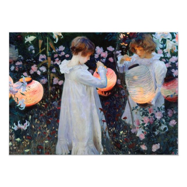 Foto O cravo de John Singer Sargent, Lily, Lily, Rosa (Frente)