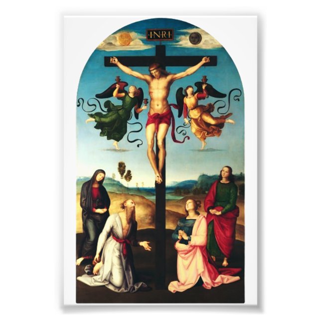 Foto O Cristo Crucificado com a Virgem Maria (Frente)