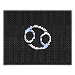 Foto O cromo gosta do sinal do zodíaco do cancer no