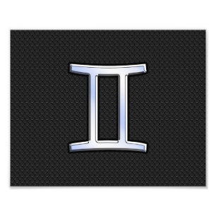 Foto O cromo gosta do sinal do zodíaco dos Gêmeos