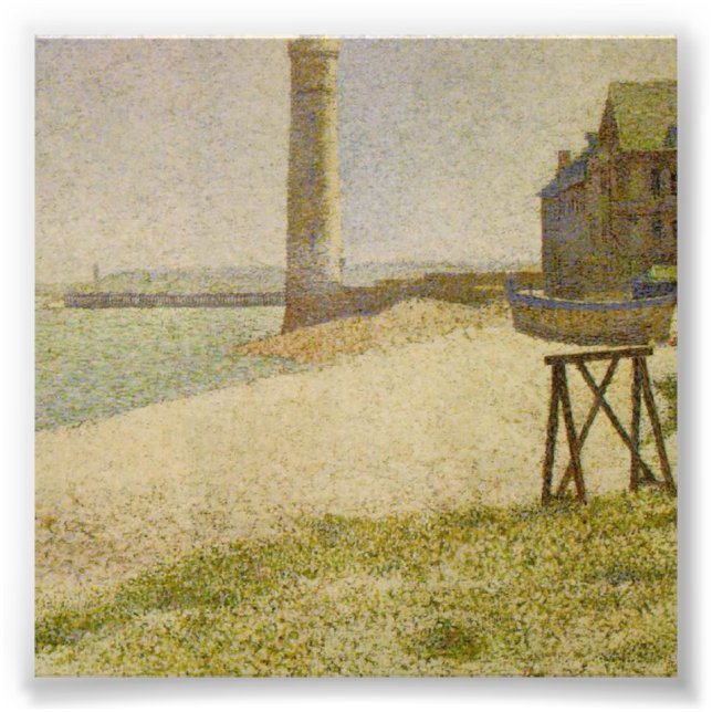 Foto O Farol de Honfleur de Georges Seurat (Frente)