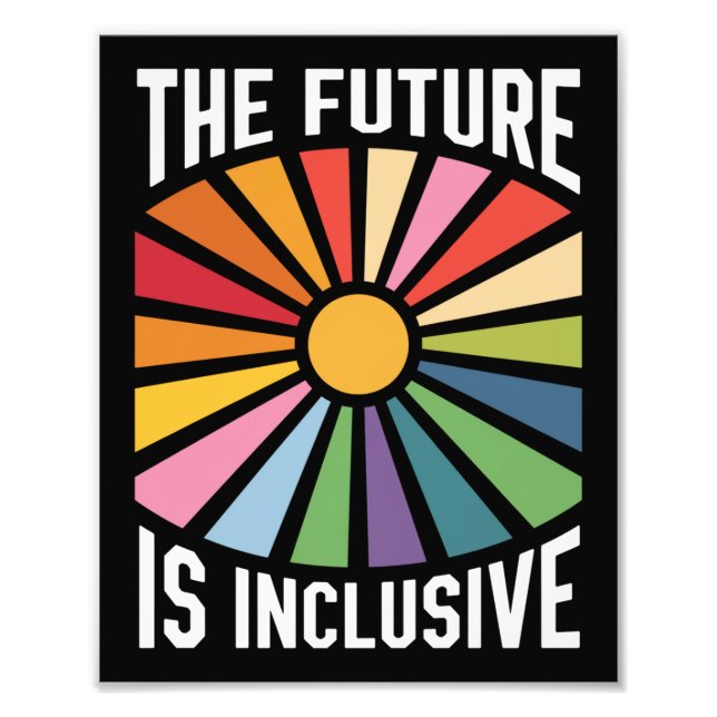 Foto O Futuro é Inclusivo Arco-Íris Orgulho Direitos Tr (Frente)