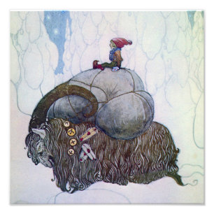 Foto “O Julbock” Bode de Natal por John Bauer