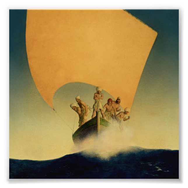 Foto “O Navio Pirata” por Maxfield Parrish (Frente)