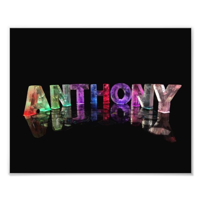 Foto O nome Anthony em Luzes (Frente)