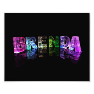 Foto O Nome Brenda em Luzes 3D