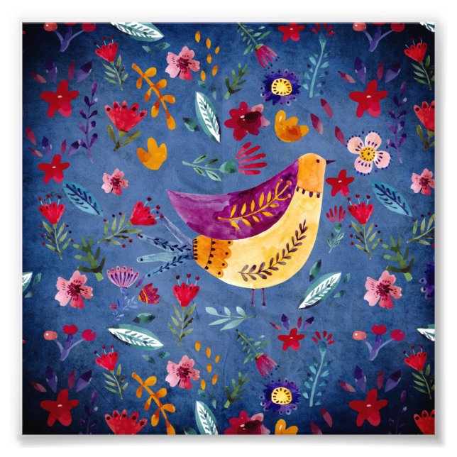 Foto O Pássaro Anormal no Jardim da Flor (Frente)