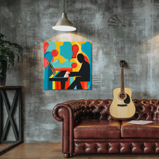 Foto O Pianista - Pintura Original do Óleo