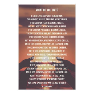 Foto O que você vive com Poem/Família/Alargamento de Fo