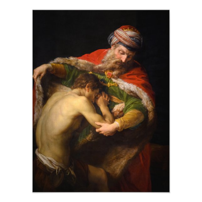 Foto O regresso do filho pródigo de Pompeo Batoni (Frente)