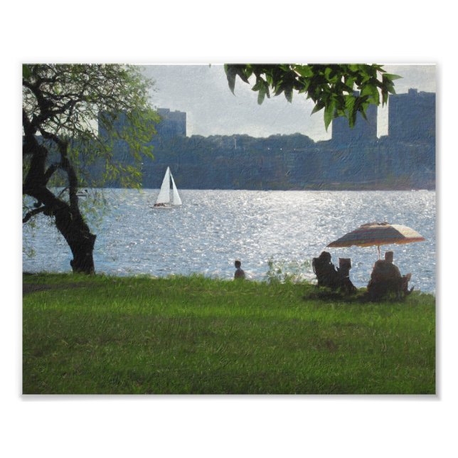 Foto O rio numa noite de Verão quente (Frente)