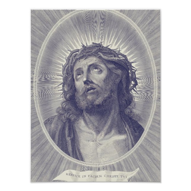 Foto O Santo Rosto De Jesus Com Coroa De Espinhos Arte (Frente)