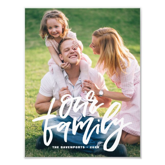 Foto O Script com Letra de Nossa Família Personalizável (Frente)