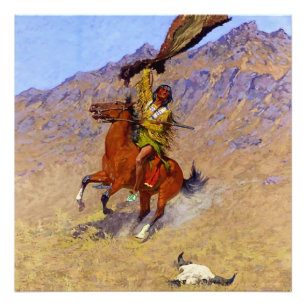 Foto "O Sinal" Arte Ocidental de Frederic Remington