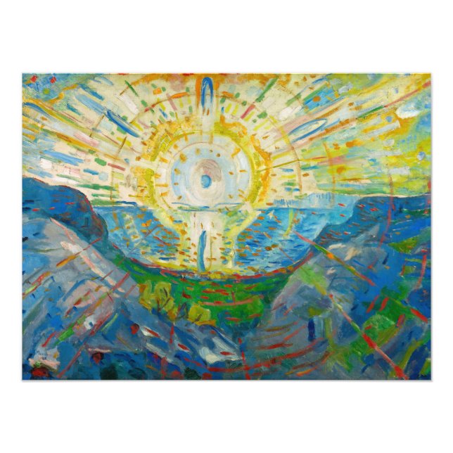 Foto O Sol de Edvard Munch (Frente)