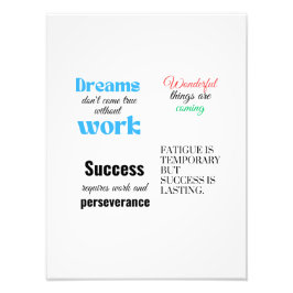 Foto O sucesso exige trabalho e perseverança