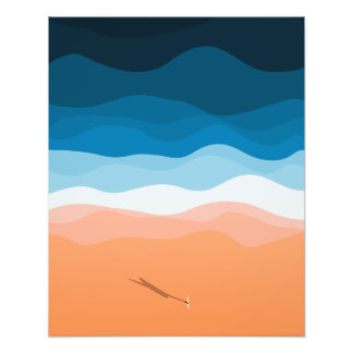 Foto O Surfista Solitário | Ilustração aérea