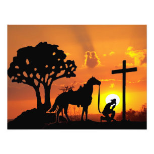 Foto O vaqueiro no pé da arte digital transversal