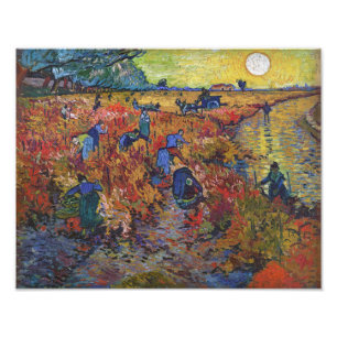 Foto O Vinhedo Vermelho   Vincent van Gogh  