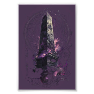 Foto Obelisco Cósmico Roxo Arte Oculta e Sombria