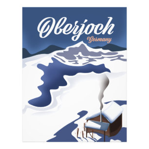 Foto Oberjoch Germany ski poster