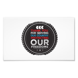 Foto obrigado-o para veterano