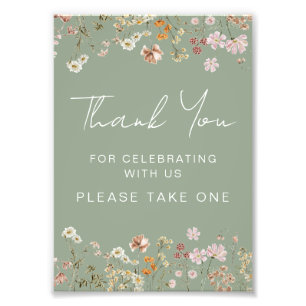 Foto Obrigado por Celebrar Conosco Wildflower