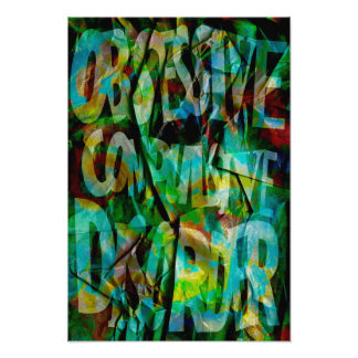 Foto OCD Awareness, Colour Theory Poster (Textured)