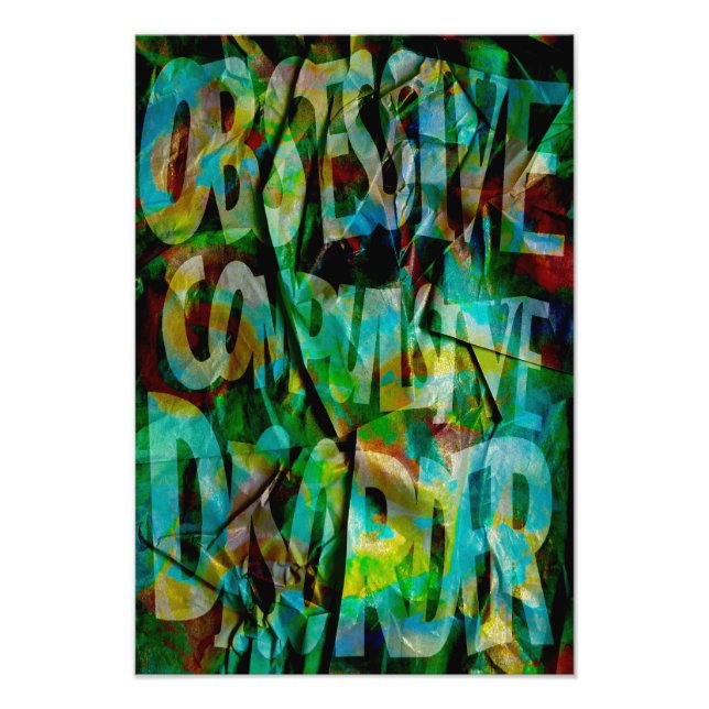 Foto OCD Awareness, Colour Theory Poster (Textured) (Frente)