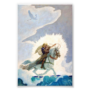 Foto Oisin Rides to the Land of Youth, por N. C. Wyeth