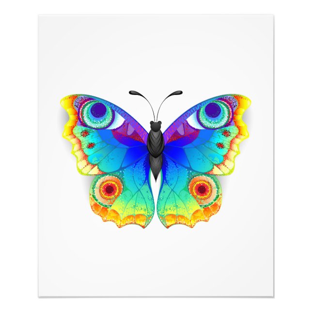 Foto Olho Peacock da Borboleta Arco-Íris (Frente)