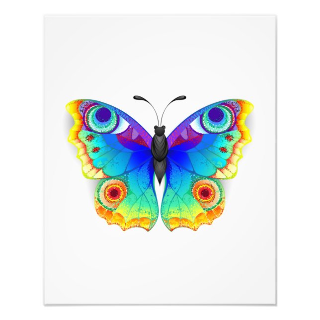 Foto Olho Peacock da Borboleta Arco-Íris (Frente)
