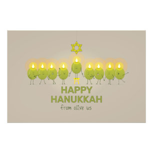 Foto Olive Hanukkah Menorah