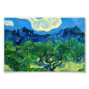 Foto Oliveiras de Van Gogh numa Paisagem Montanhosa
