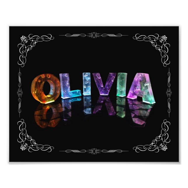 Foto Olivia - O nome Olivia em luzes 3D (Foto (Frente)